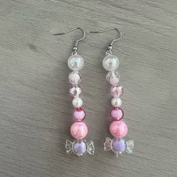 Handmade Candy Earrings and Bracelet Set - Picture 3 of 3